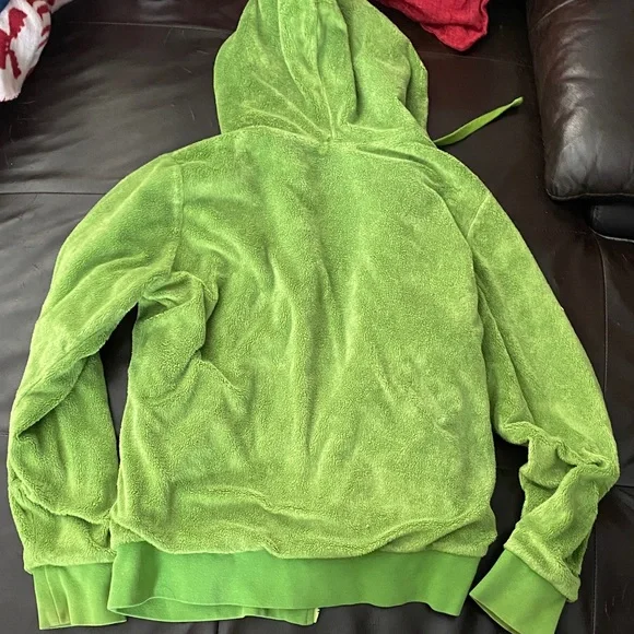 The North Face Bright Green woman’s size small Hoodie Jacket reversible - Picture 3 of 6